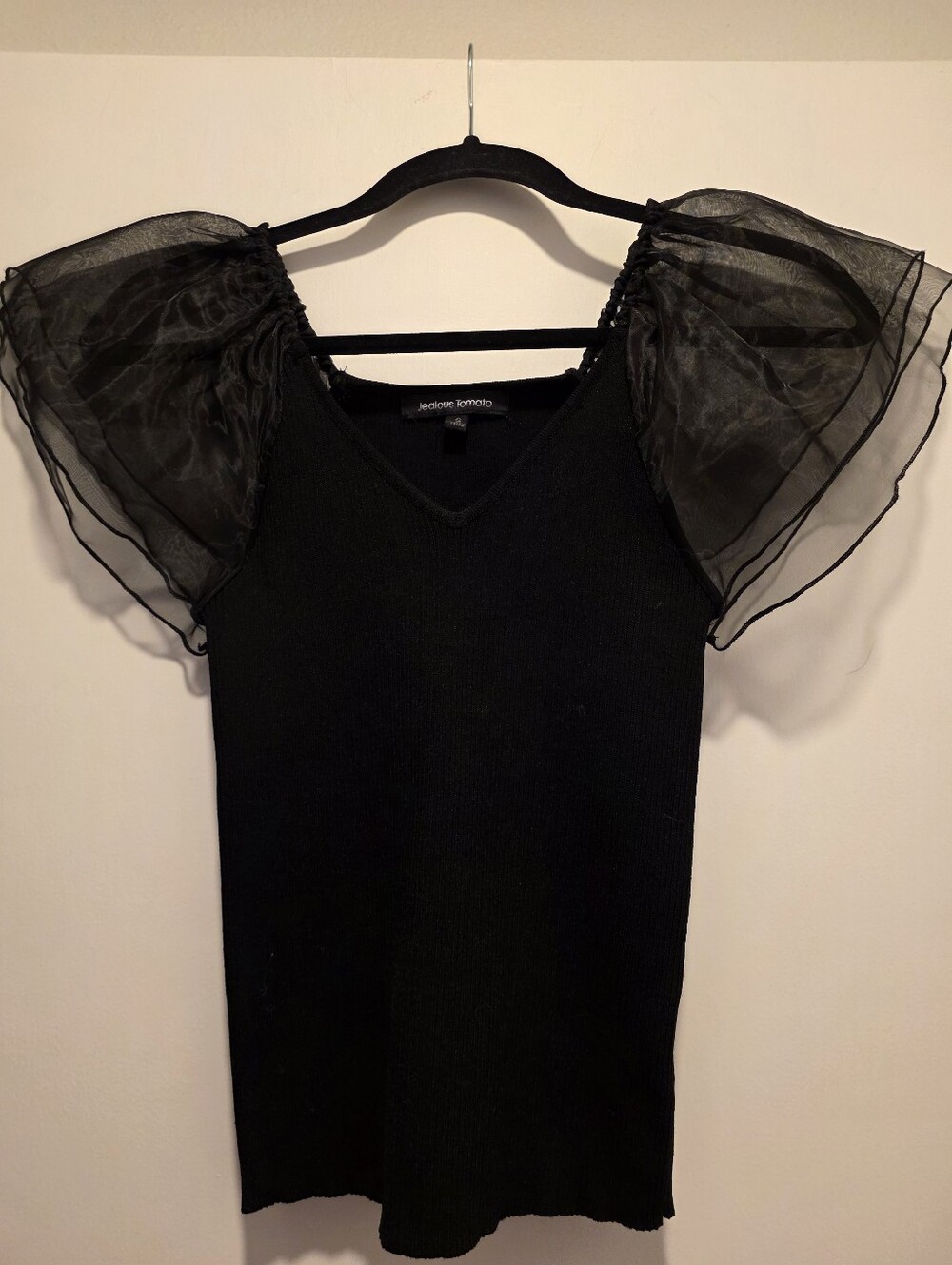 Jealous Tomato Butterfly  Sleeve Knit Top. New Without Tags. Boutique Shop Sz Sm